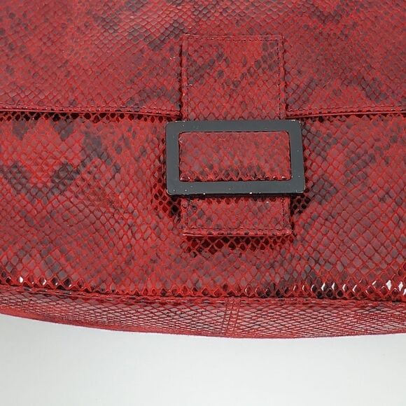Stuart Weitzman Bag Clutch Shoulder Bag Red/Black - Picture 8 of 8